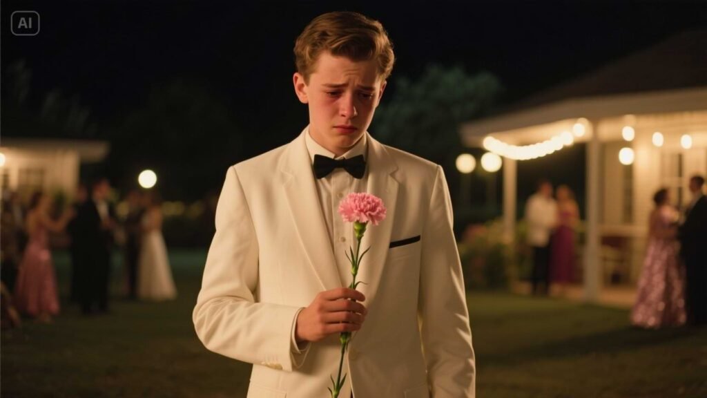A White Sport Coat and a Pink Carnation